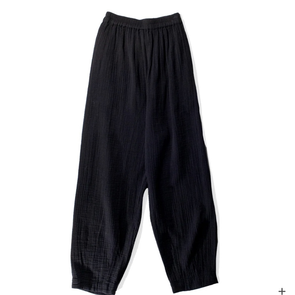 ANAAK PRIMA ARABESQUE PANTS IN ONYX black  Cotton Gauze Size 0 XS
